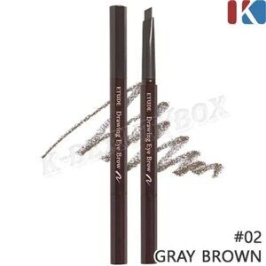 ETUDE Drawing Eye Brow 0.25g Grey Brown #2  Eyebrow Pencil NEW Lot of 3